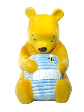 Vintage Walt Disney Winnie the Pooh Treasure Craft Ceramic Hunny Pot Cookie Jar
